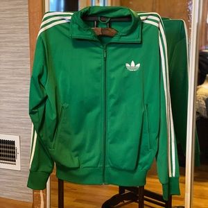 Vintage Green Adidas Jacket